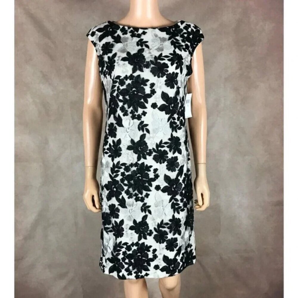 Ralph Lauren Bria Embroidered Cap Sleeve Cocktail Dress NWT 10 - Picture 3 of 11